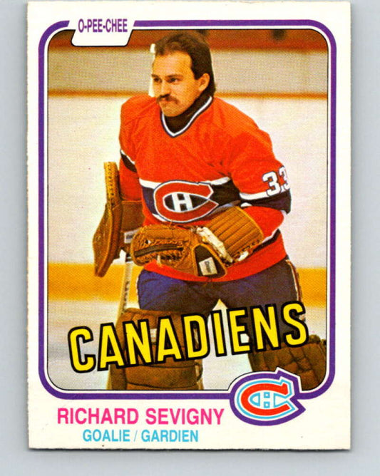 1981-82 O-Pee-Chee #191 Richard Sevigny  Montreal Canadiens  V30829