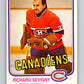1981-82 O-Pee-Chee #191 Richard Sevigny  Montreal Canadiens  V30830