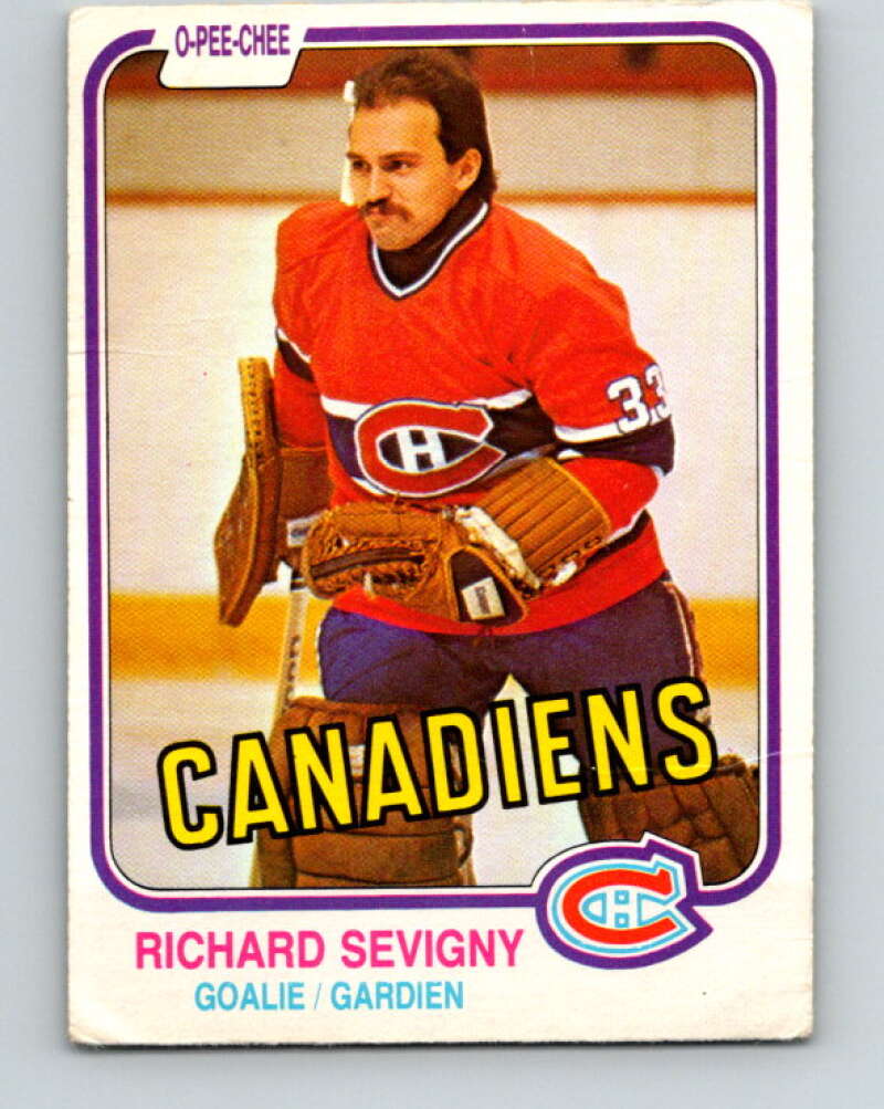 1981-82 O-Pee-Chee #191 Richard Sevigny  Montreal Canadiens  V30830