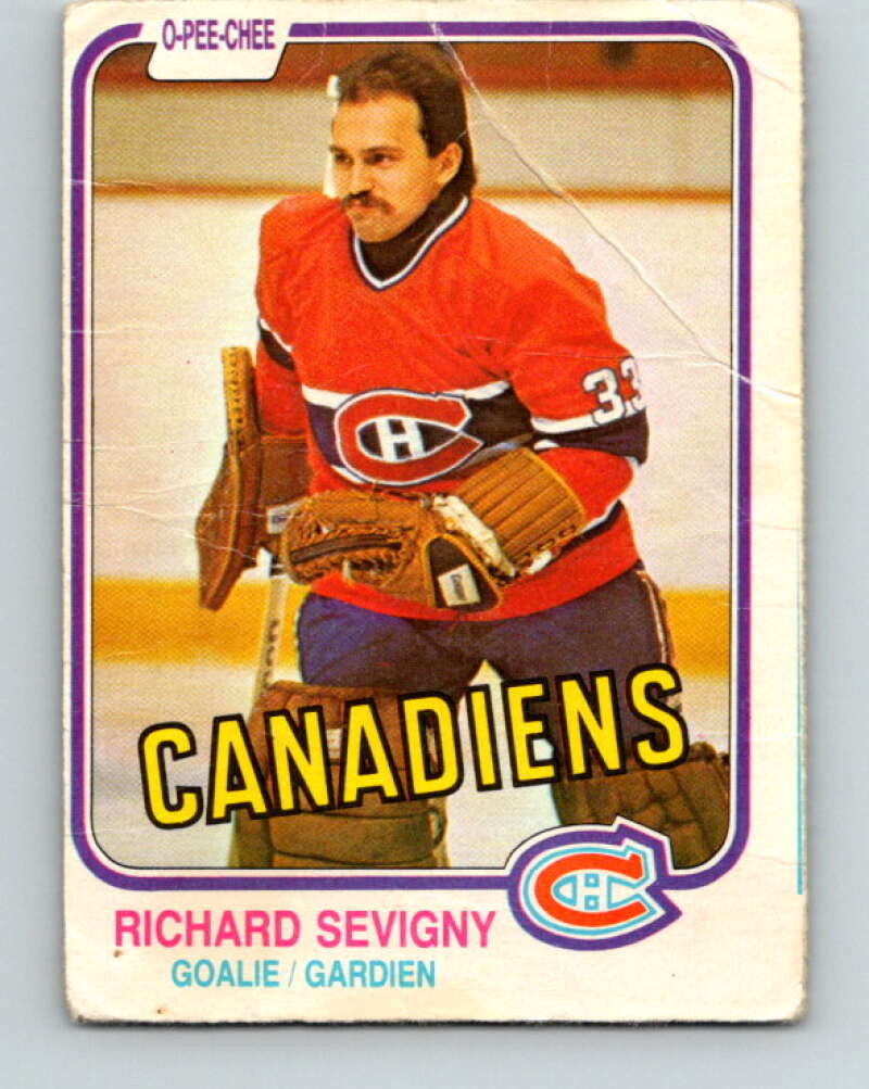 1981-82 O-Pee-Chee #191 Richard Sevigny  Montreal Canadiens  V30831