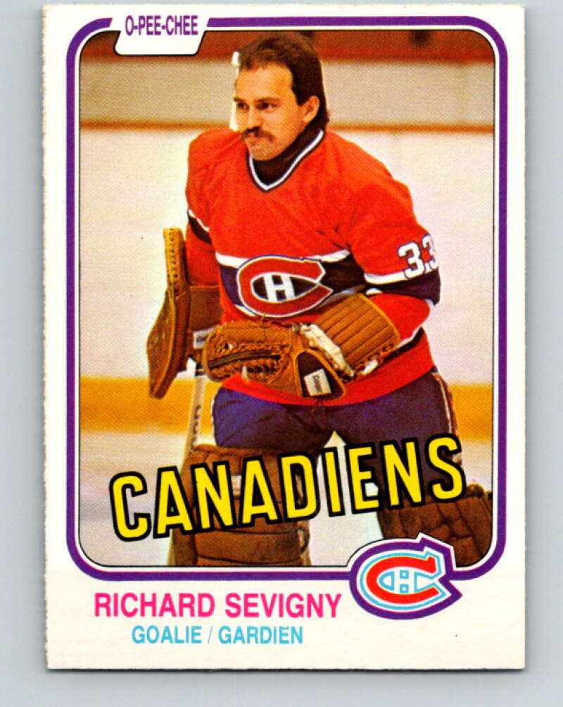 1981-82 O-Pee-Chee #191 Richard Sevigny  Montreal Canadiens  V30832