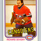 1981-82 O-Pee-Chee #191 Richard Sevigny  Montreal Canadiens  V30835