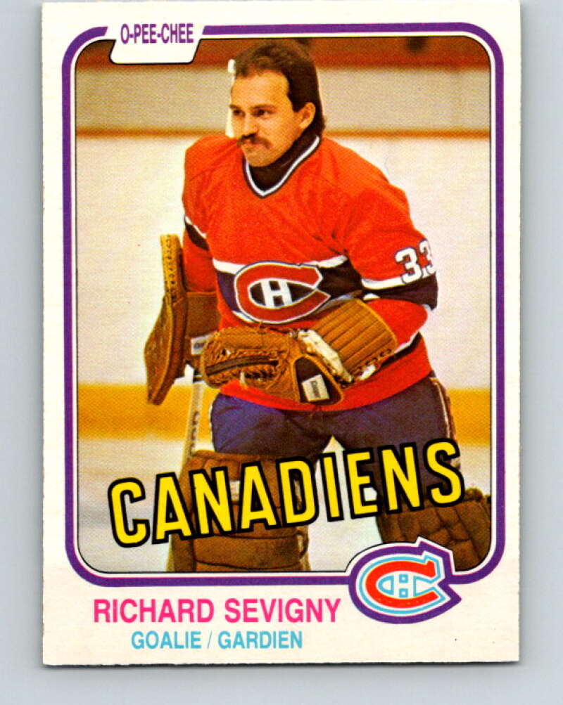 1981-82 O-Pee-Chee #191 Richard Sevigny  Montreal Canadiens  V30835