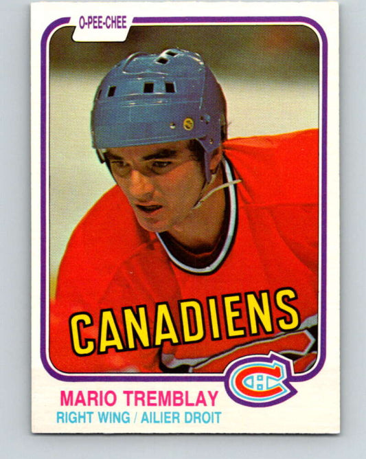 1981-82 O-Pee-Chee #192 Mario Tremblay  Montreal Canadiens  V30842