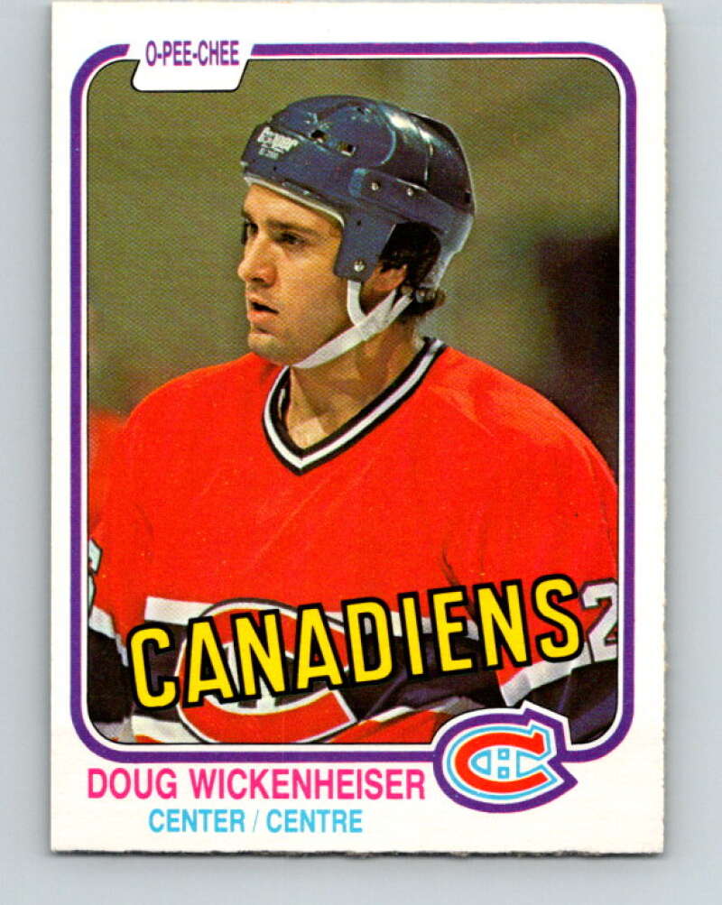 1981-82 O-Pee-Chee #193 Doug Wickenheiser RC Rookie Canadiens  V30844