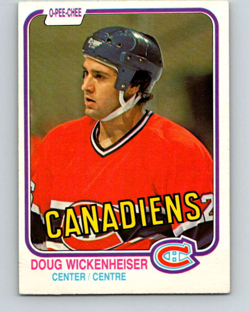 1981-82 O-Pee-Chee #193 Doug Wickenheiser RC Rookie Canadiens  V30845