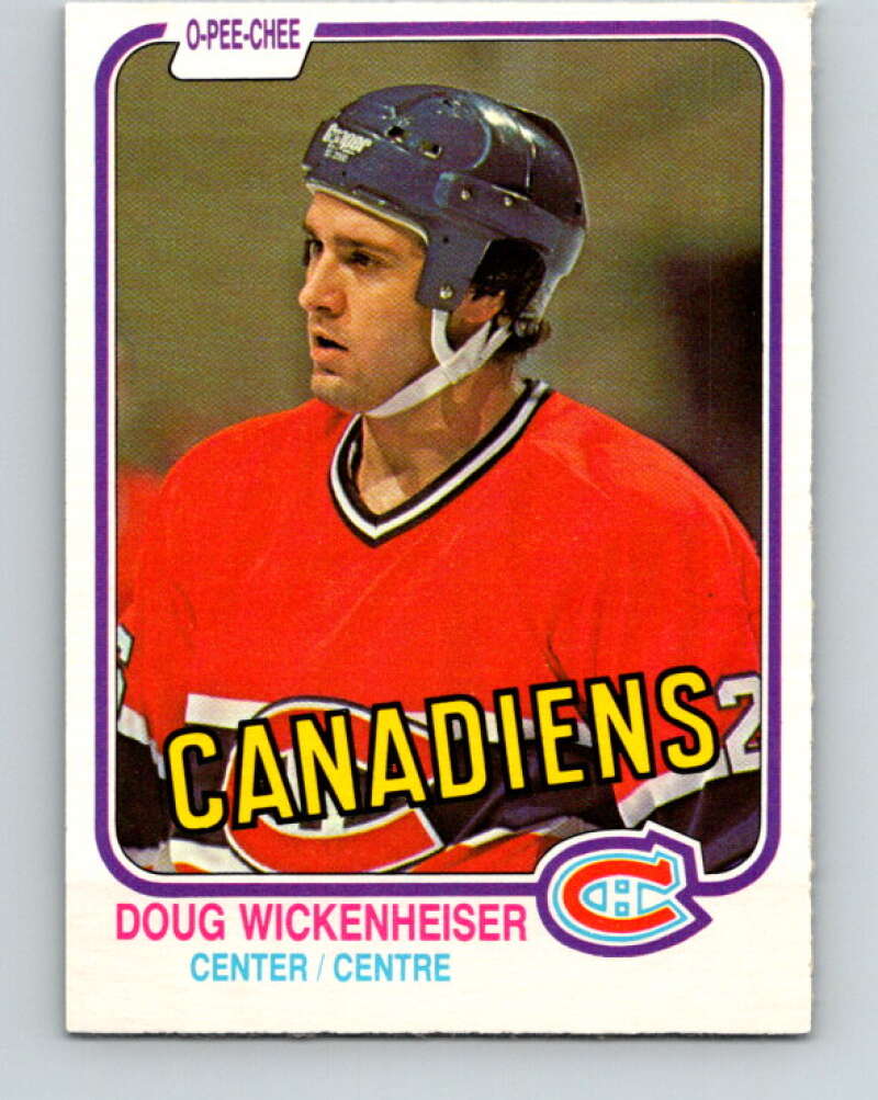 1981-82 O-Pee-Chee #193 Doug Wickenheiser RC Rookie Canadiens  V30849