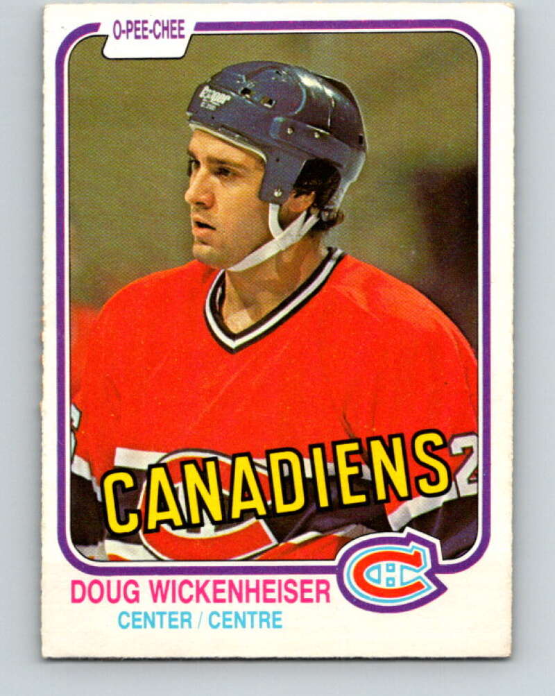 1981-82 O-Pee-Chee #193 Doug Wickenheiser RC Rookie Canadiens  V30851