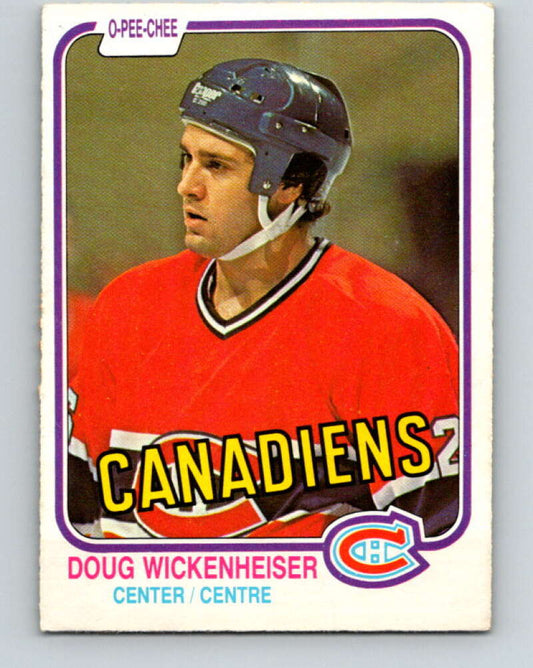 1981-82 O-Pee-Chee #193 Doug Wickenheiser RC Rookie Canadiens  V30851