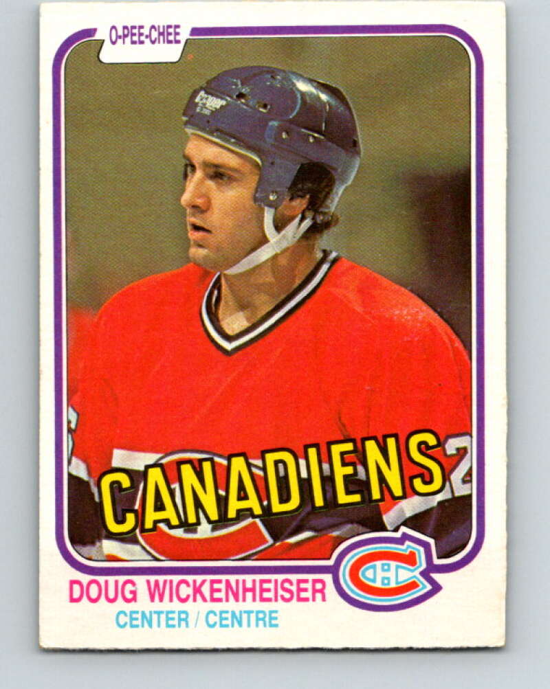 1981-82 O-Pee-Chee #193 Doug Wickenheiser RC Rookie Canadiens  V30852