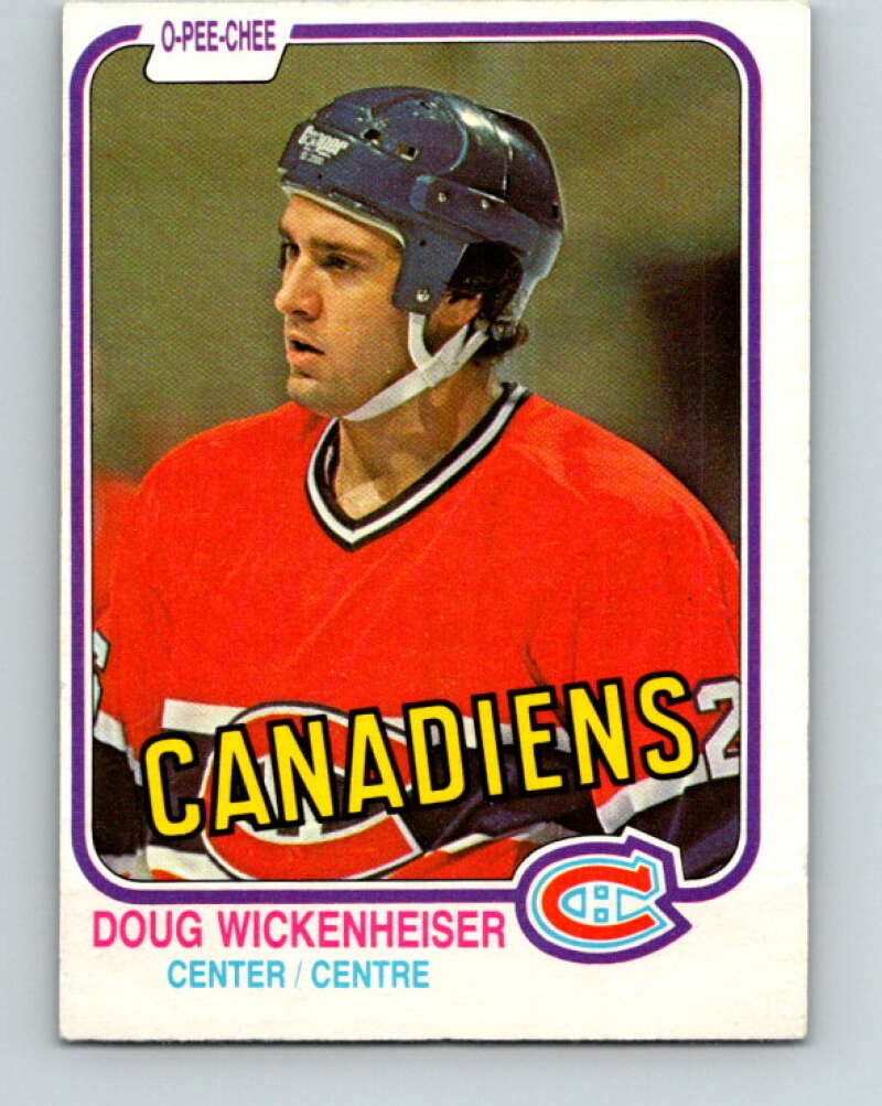 1981-82 O-Pee-Chee #193 Doug Wickenheiser RC Rookie Canadiens  V30853