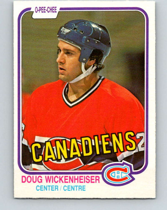 1981-82 O-Pee-Chee #193 Doug Wickenheiser RC Rookie Canadiens  V30855