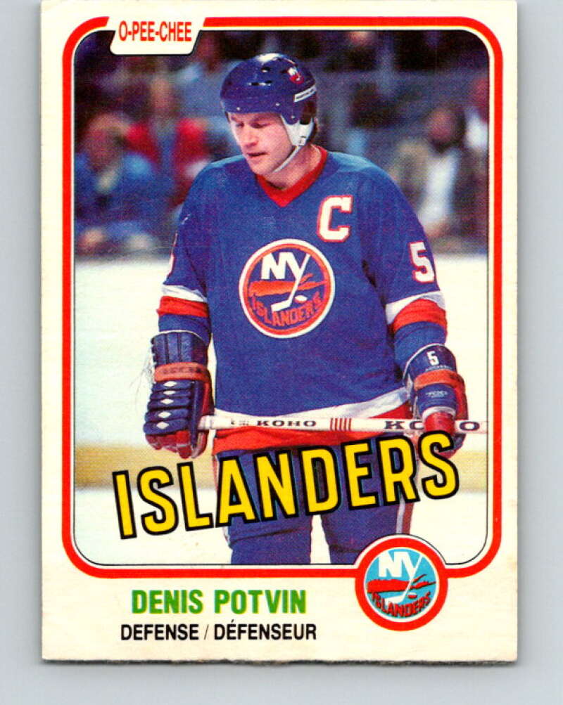 1981-82 O-Pee-Chee #199 Denis Potvin  New York Islanders  V30900