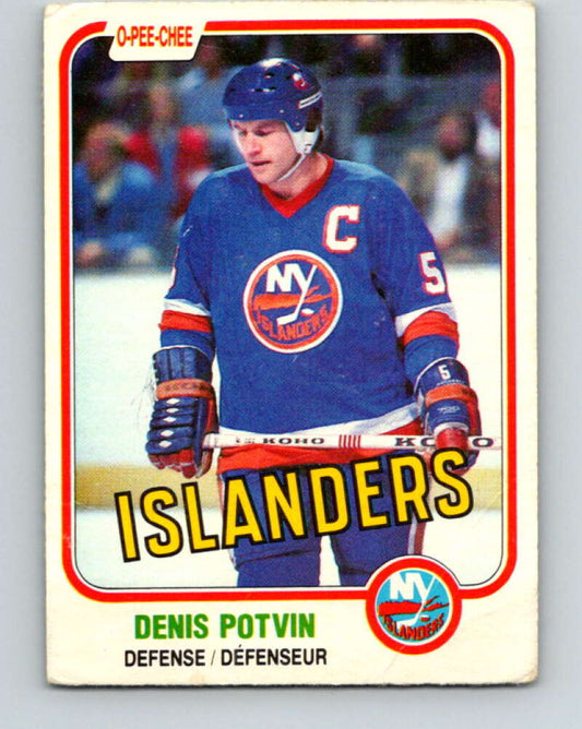 1981-82 O-Pee-Chee #199 Denis Potvin  New York Islanders  V30901