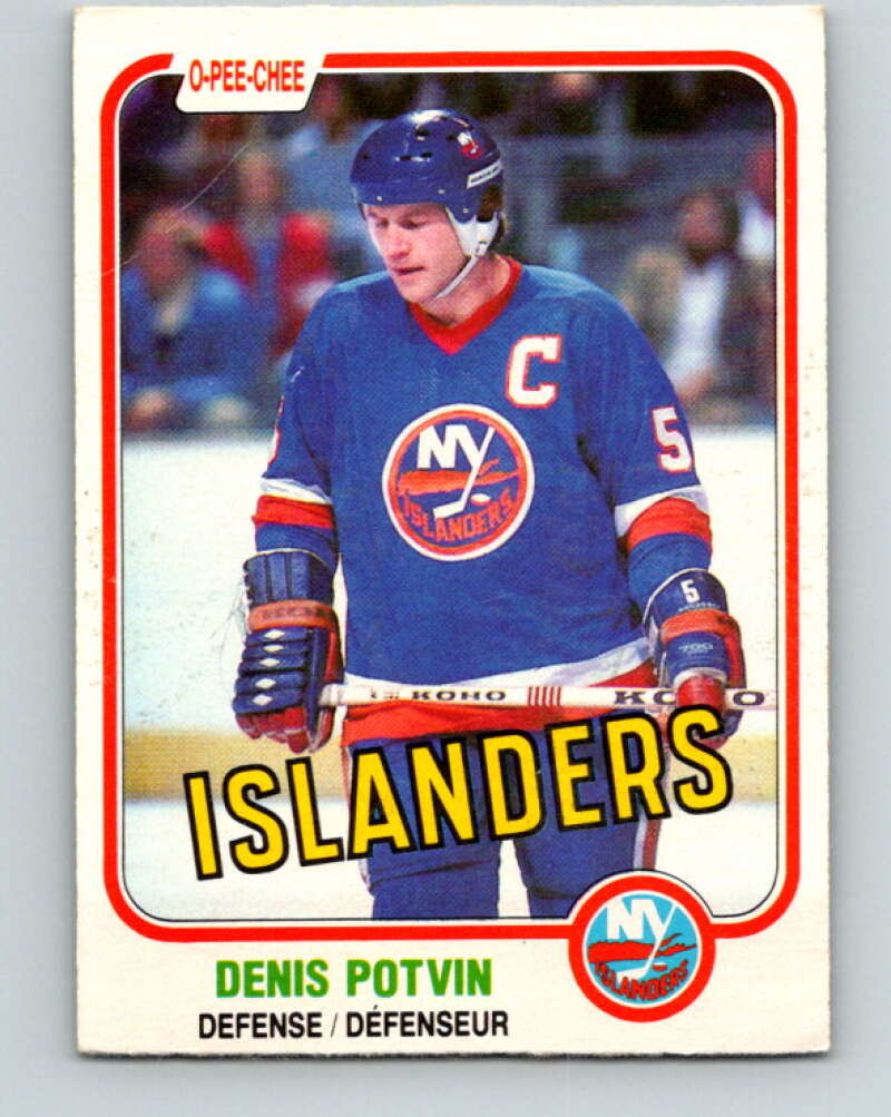 1981-82 O-Pee-Chee #199 Denis Potvin  New York Islanders  V30903