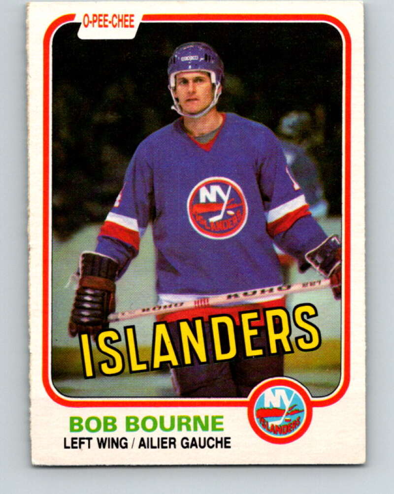 1981-82 O-Pee-Chee #201 Bob Bourne  New York Islanders  V30913