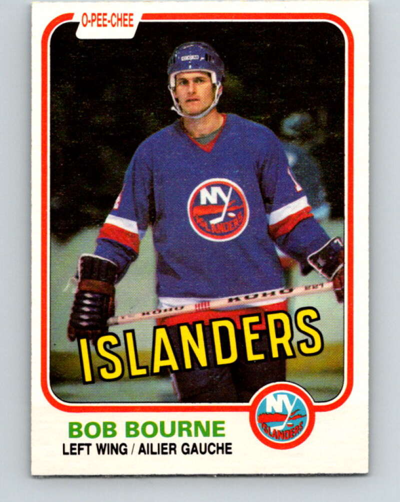 1981-82 O-Pee-Chee #201 Bob Bourne  New York Islanders  V30915