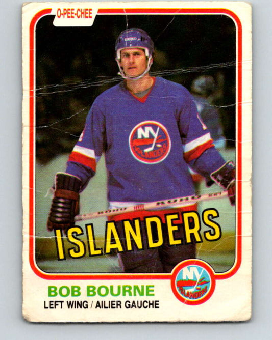 1981-82 O-Pee-Chee #201 Bob Bourne  New York Islanders  V30918