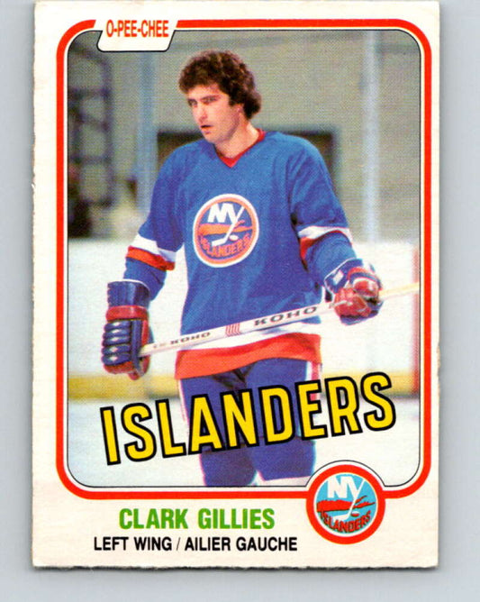 1981-82 O-Pee-Chee #202 Clark Gillies  New York Islanders  V30920