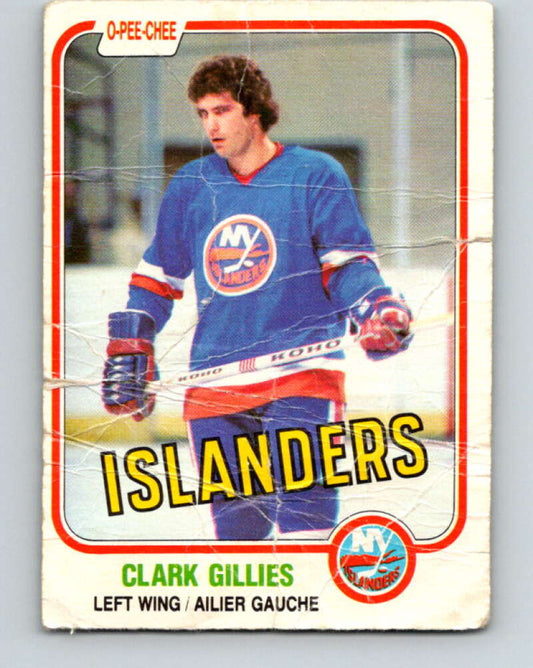 1981-82 O-Pee-Chee #202 Clark Gillies  New York Islanders  V30921