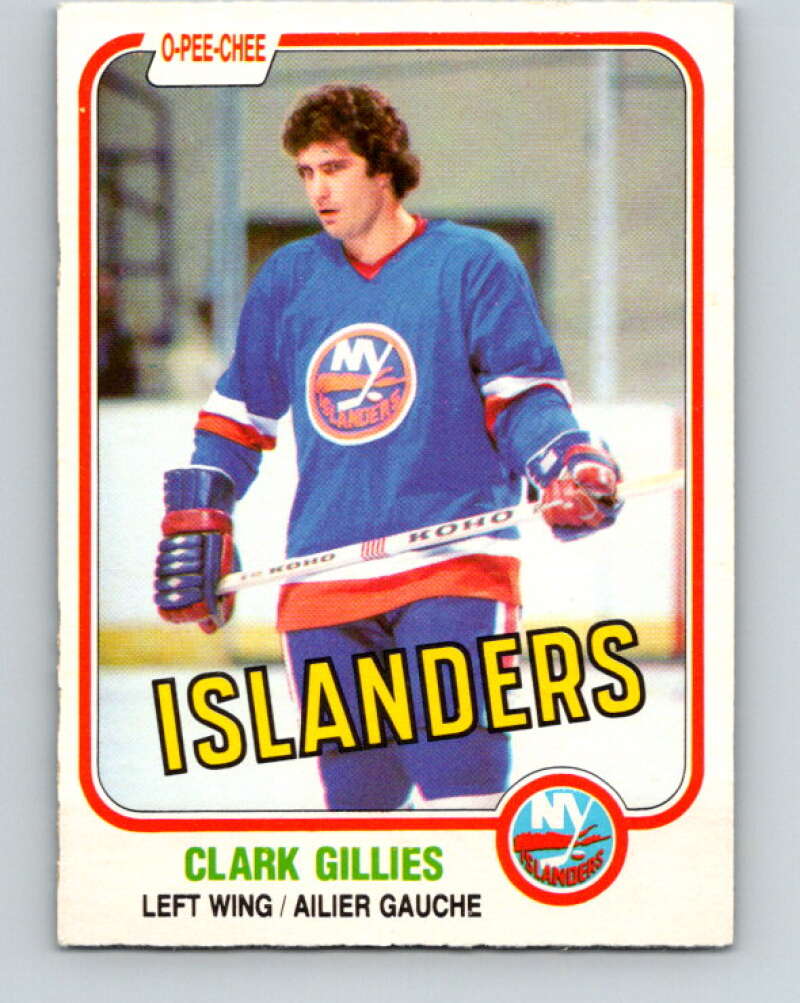 1981-82 O-Pee-Chee #202 Clark Gillies  New York Islanders  V30922