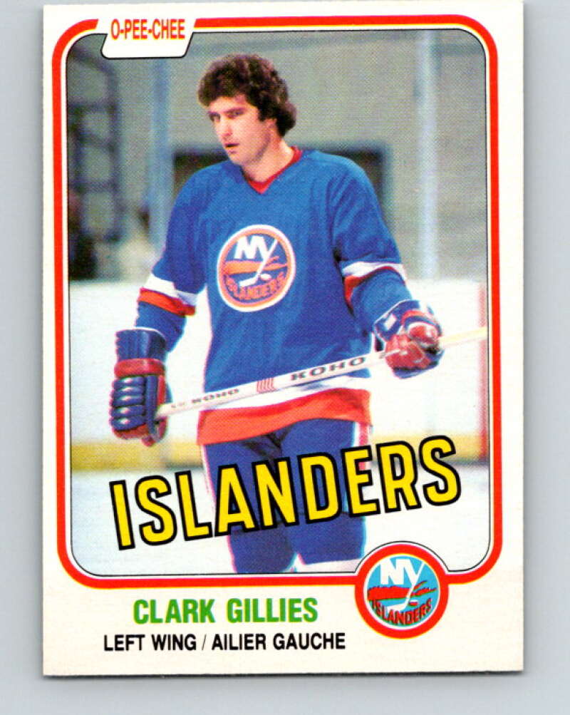 1981-82 O-Pee-Chee #202 Clark Gillies  New York Islanders  V30923