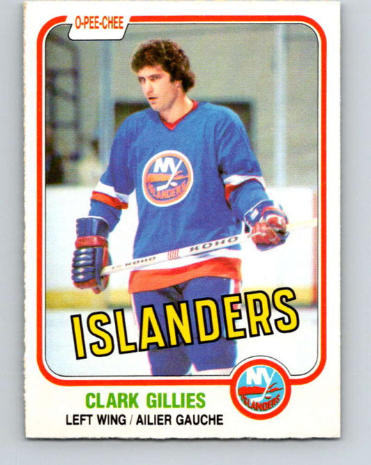 1981-82 O-Pee-Chee #202 Clark Gillies  New York Islanders  V30925