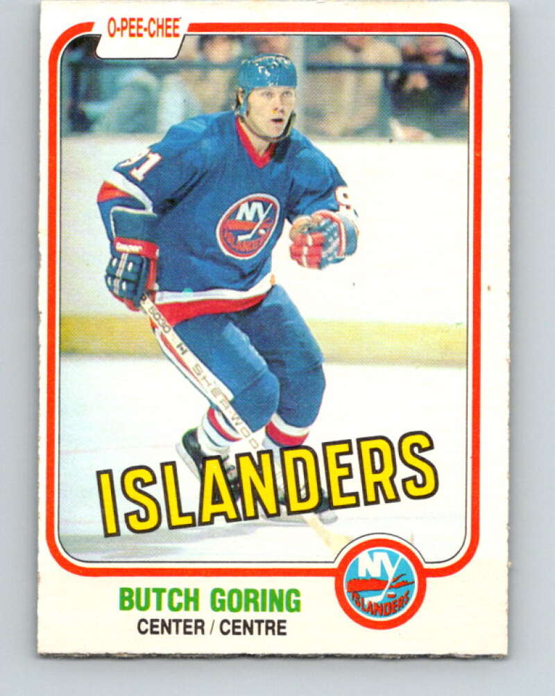 1981-82 O-Pee-Chee #203 Butch Goring  New York Islanders  V30926