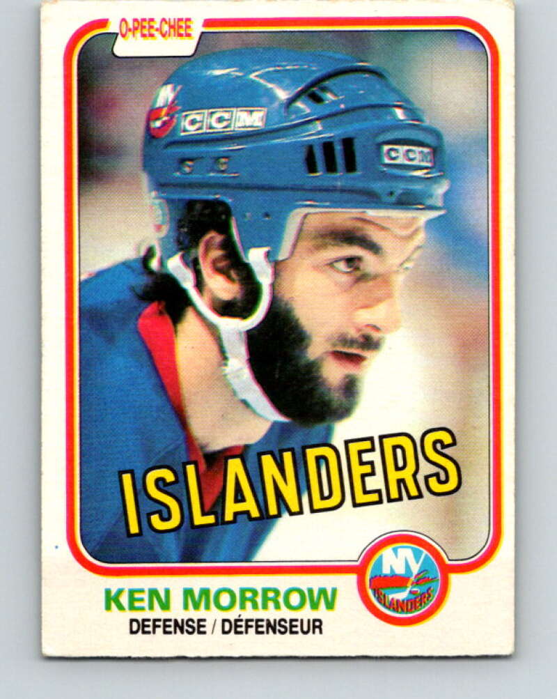 1981-82 O-Pee-Chee #205 Ken Morrow  New York Islanders  V30933