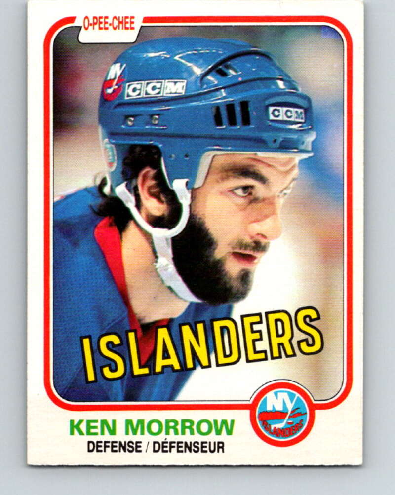 1981-82 O-Pee-Chee #205 Ken Morrow  New York Islanders  V30935