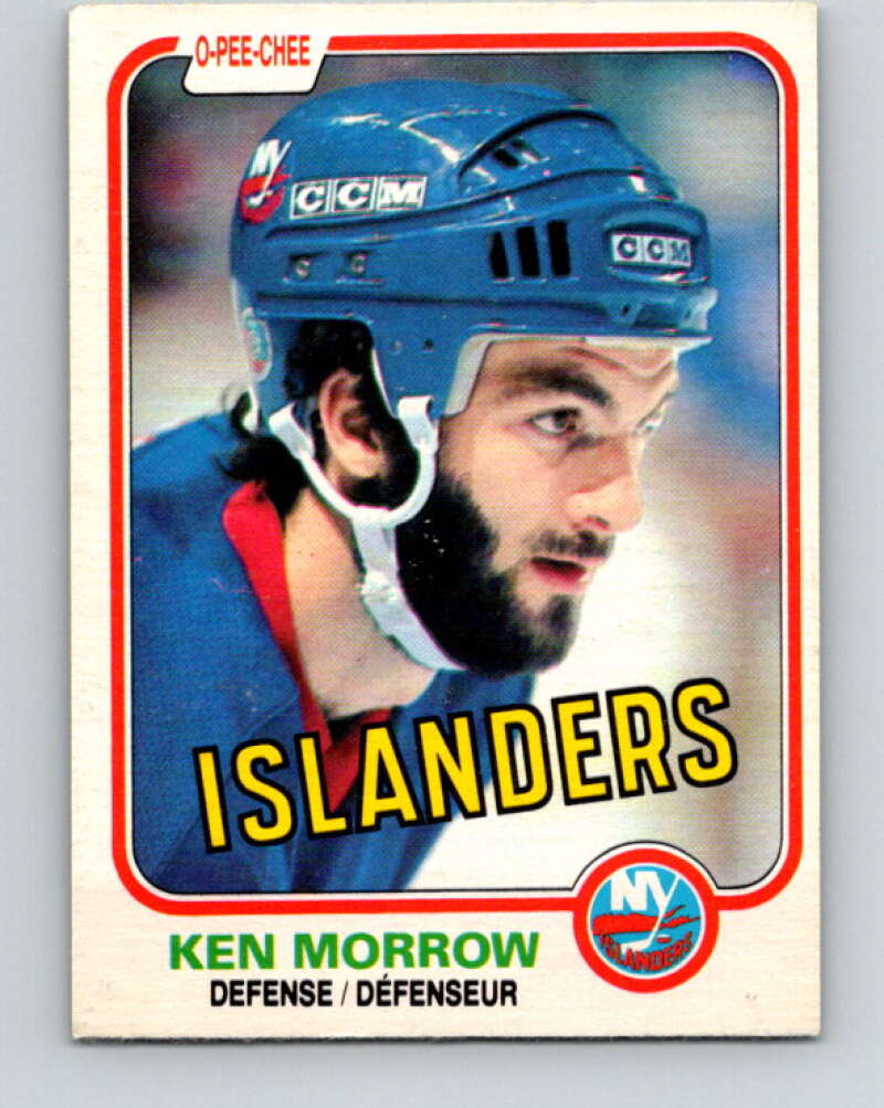 1981-82 O-Pee-Chee #205 Ken Morrow  New York Islanders  V30939