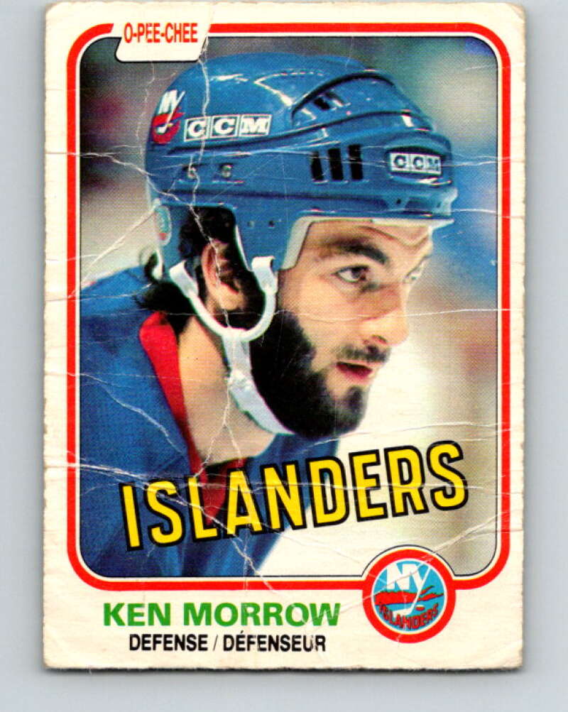 1981-82 O-Pee-Chee #205 Ken Morrow  New York Islanders  V30941