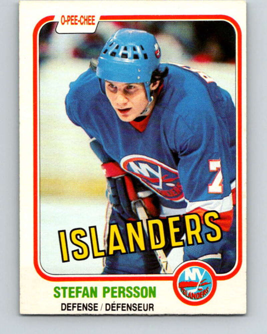 1981-82 O-Pee-Chee #206 Stefan Persson  New York Islanders  V30944