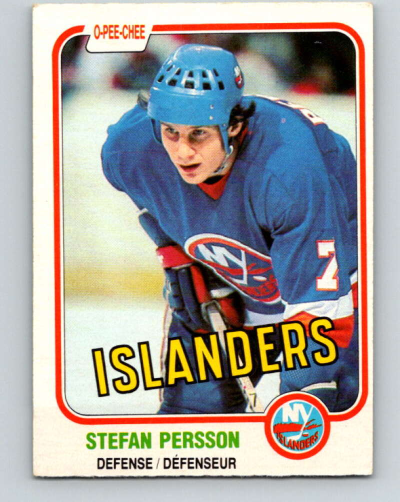 1981-82 O-Pee-Chee #206 Stefan Persson  New York Islanders  V30945