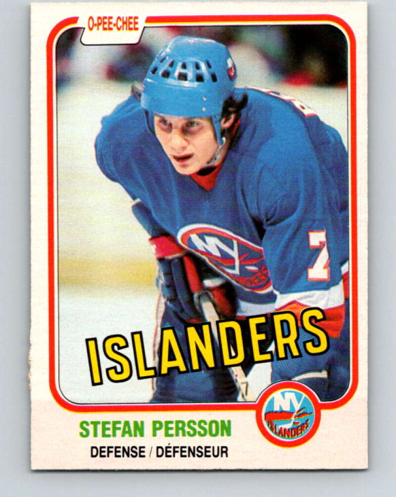 1981-82 O-Pee-Chee #206 Stefan Persson  New York Islanders  V30946