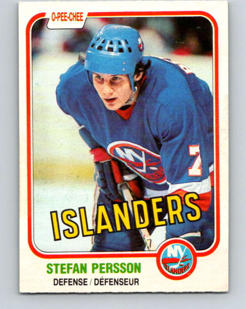 1981-82 O-Pee-Chee #206 Stefan Persson  New York Islanders  V30947