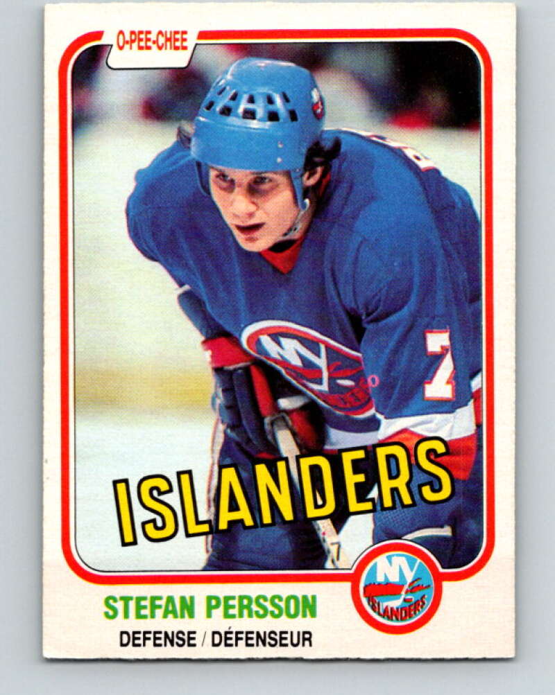 1981-82 O-Pee-Chee #206 Stefan Persson  New York Islanders  V30948