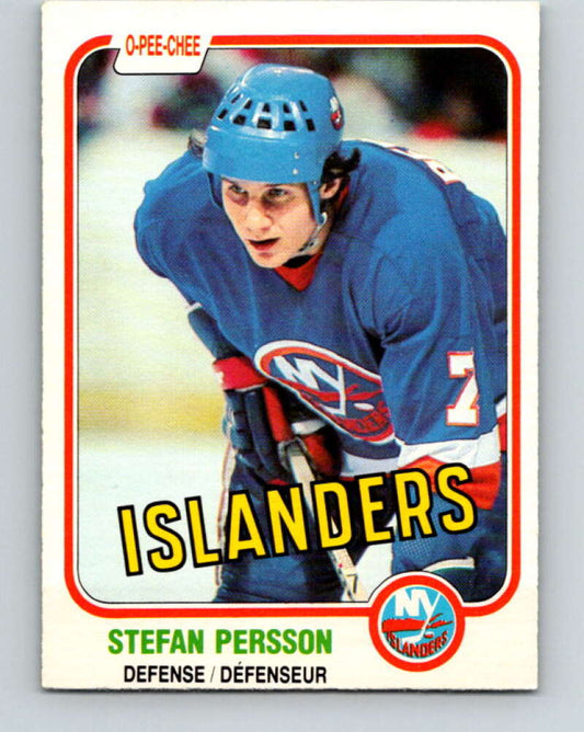 1981-82 O-Pee-Chee #206 Stefan Persson  New York Islanders  V30949