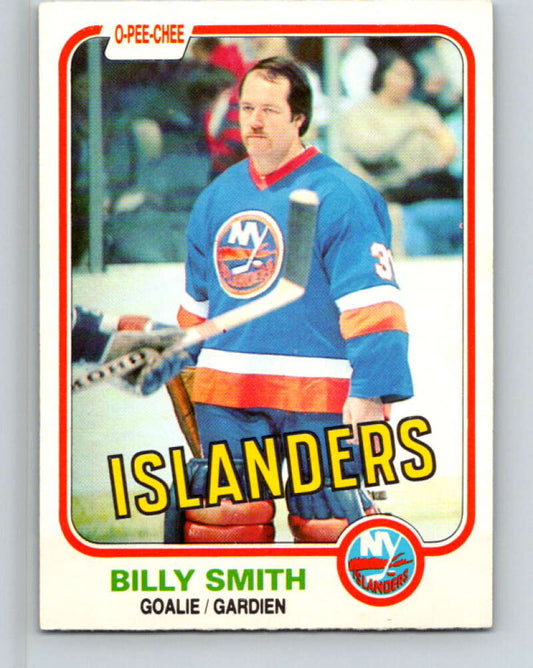 1981-82 O-Pee-Chee #207 Billy Smith  New York Islanders  V30952