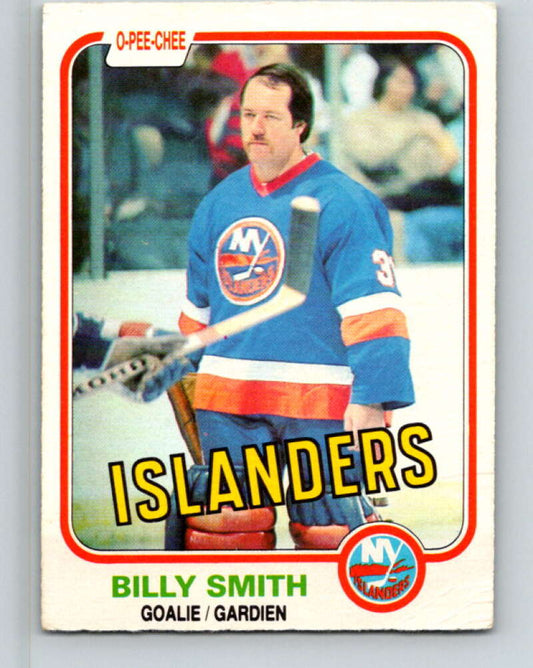 1981-82 O-Pee-Chee #207 Billy Smith  New York Islanders  V30953