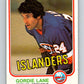 1981-82 O-Pee-Chee #212 Gord Lane  New York Islanders  V30991
