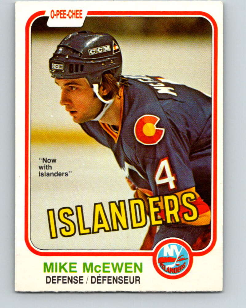 1981-82 O-Pee-Chee #215 Mike McEwen  New York Islanders  V31019