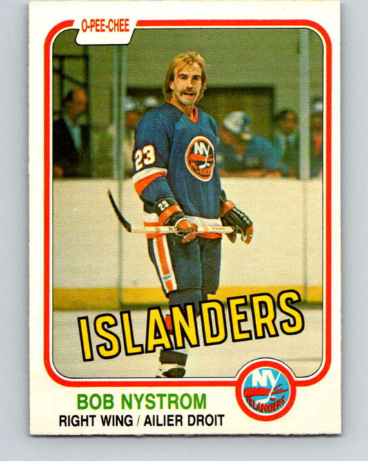 1981-82 O-Pee-Chee #217 Bob Nystrom  New York Islanders  V31026