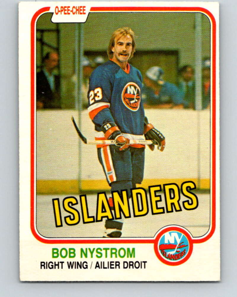 1981-82 O-Pee-Chee #217 Bob Nystrom  New York Islanders  V31028