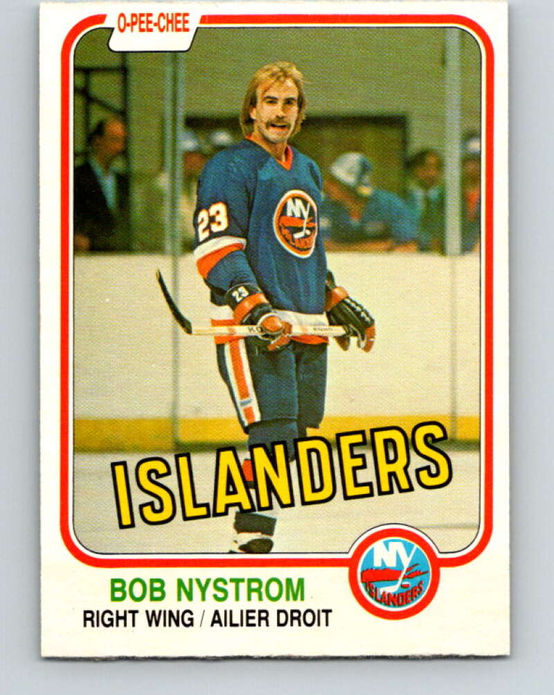 1981-82 O-Pee-Chee #217 Bob Nystrom  New York Islanders  V31030