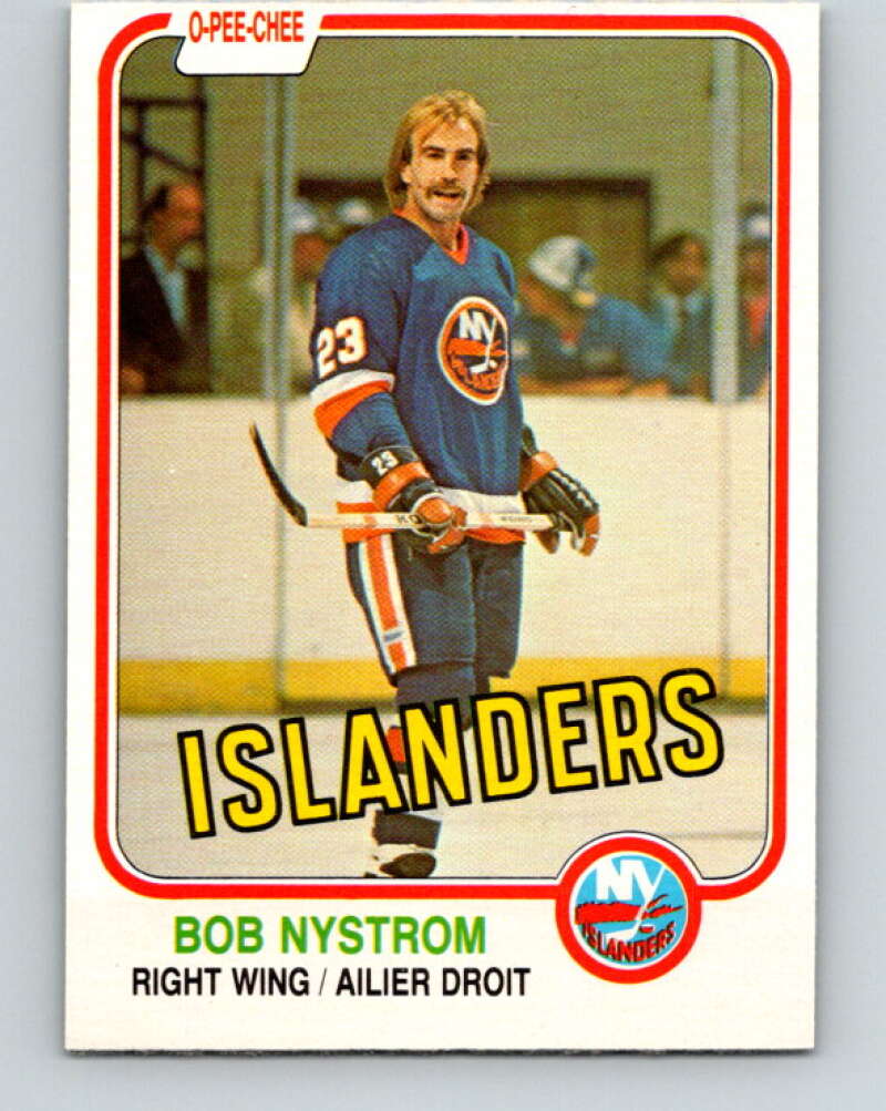 1981-82 O-Pee-Chee #217 Bob Nystrom  New York Islanders  V31031