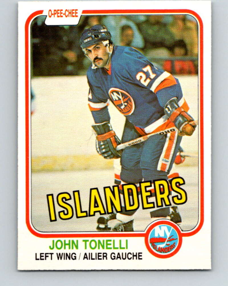 1981-82 O-Pee-Chee #218 John Tonelli  New York Islanders  V31032