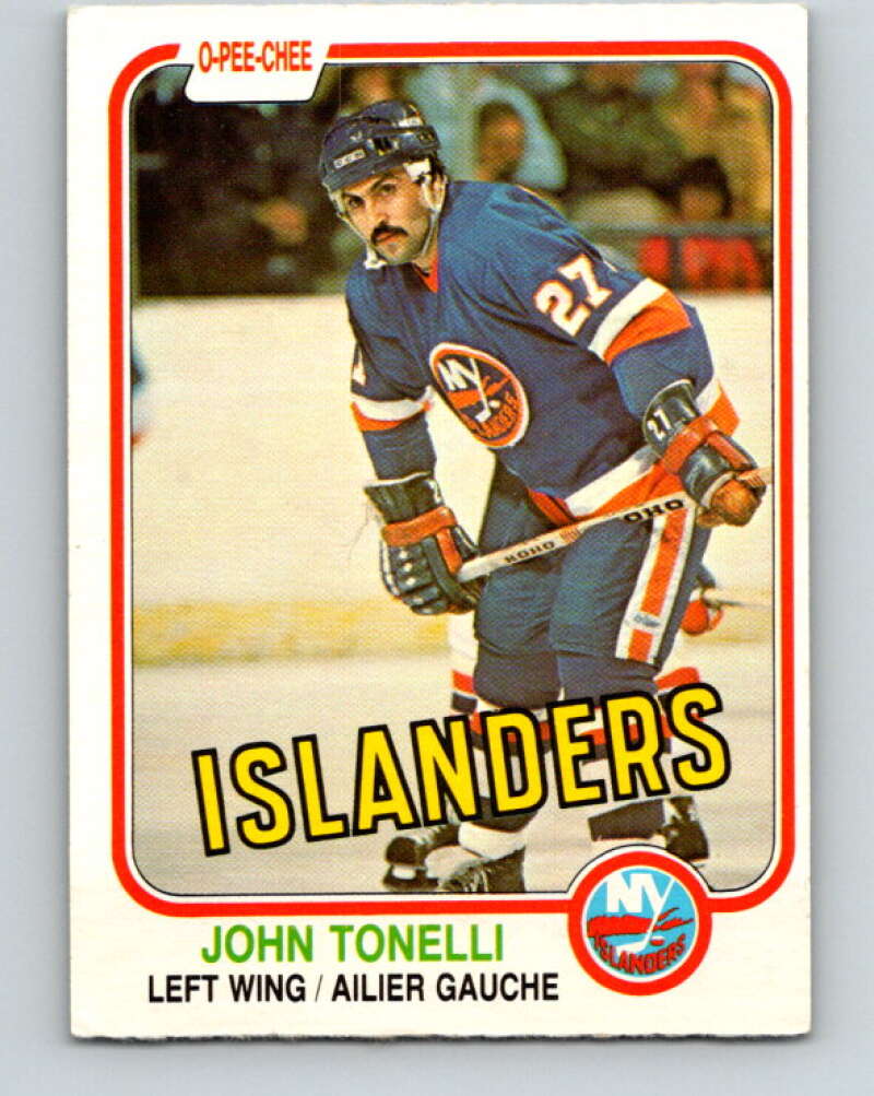 1981-82 O-Pee-Chee #218 John Tonelli  New York Islanders  V31034