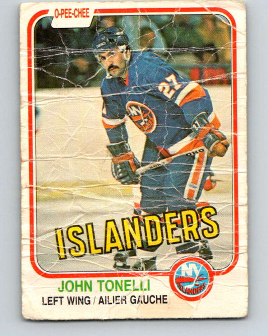 1981-82 O-Pee-Chee #218 John Tonelli  New York Islanders  V31035