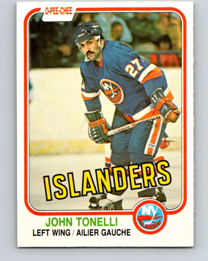 1981-82 O-Pee-Chee #218 John Tonelli  New York Islanders  V31037